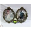 Image 1 : ORNATE FRAMED BLUEBOY AND PINKY - 3PC LOT