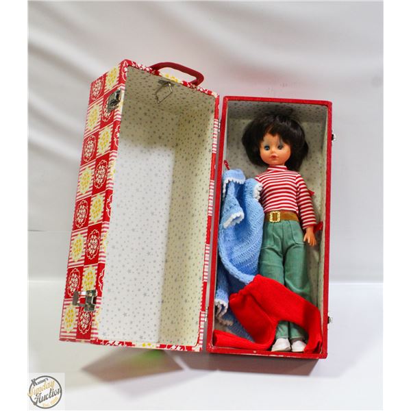 VINTAGE DOLL IN CASE
