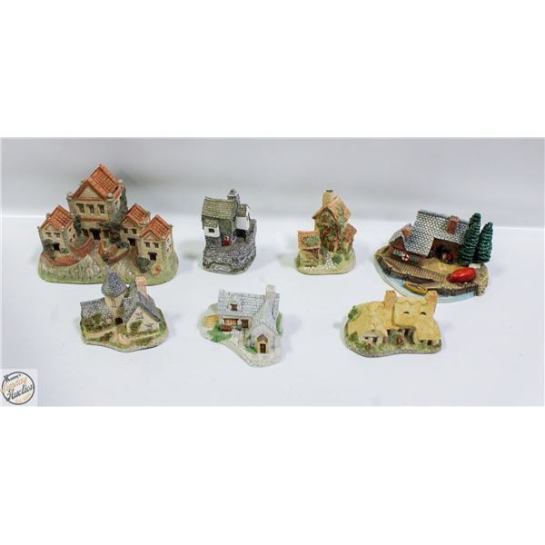 LOT OF 7 HAND SCULPTED HAND PAINTED FIGURES BY