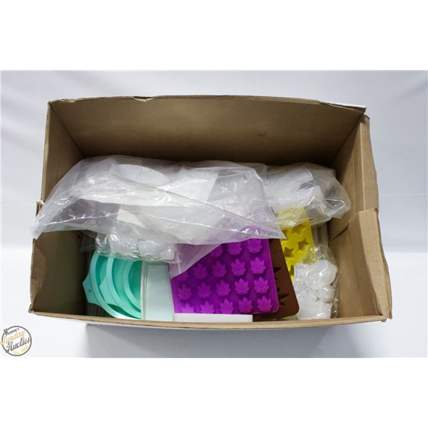 LARGE LOT OF SILICONE CANDY MOULDS