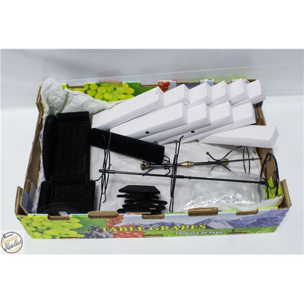 LARGE LOT OF VELVET JEWLERY DISPLAYS