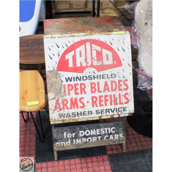 VINTAGE SERVICE STATION WINDSHIELD