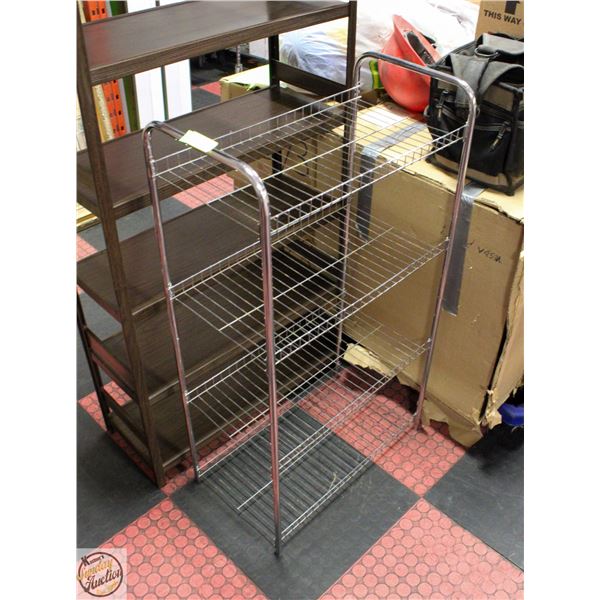 METAL 4 TIER STORAGE SHELF