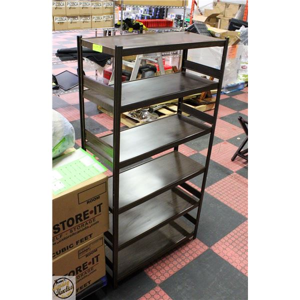 VINTAGE METAL SHELF UNIT 54" X 28" X 11"