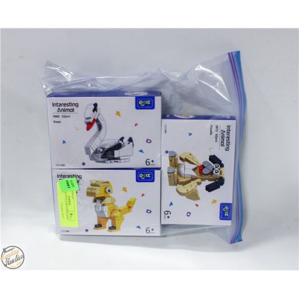 3 NEW LEGO STYLE BUILDING KITS