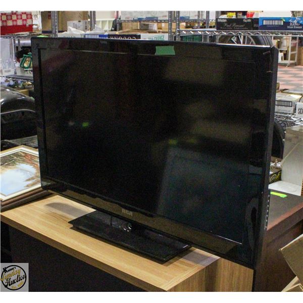 RCA 40" TELEVISION WITH PARTIAL WALL MOUNT