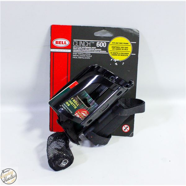 2 NEW BICYCLE ACCESSORIES(BEAR BELL+BOTTLE HOLDER)