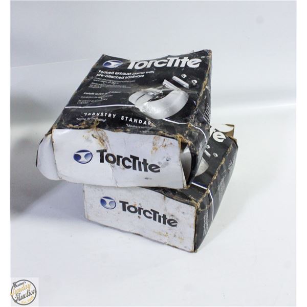 (2) UNUSED TORCTITE EXHAUST CLAMPS