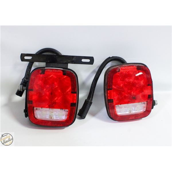 (2) TAIL BRAKE LIGHTS W/ REVERSE TRAILER