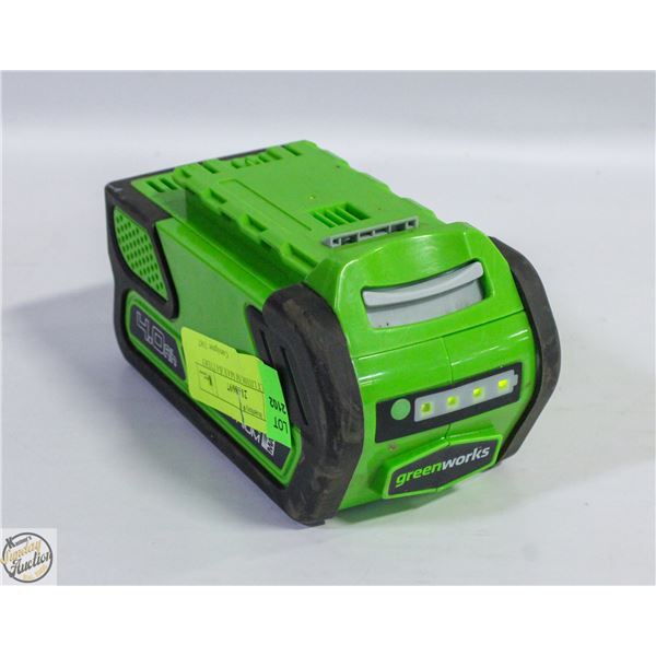 40 VOLT LITHIUM MAX BATTERY