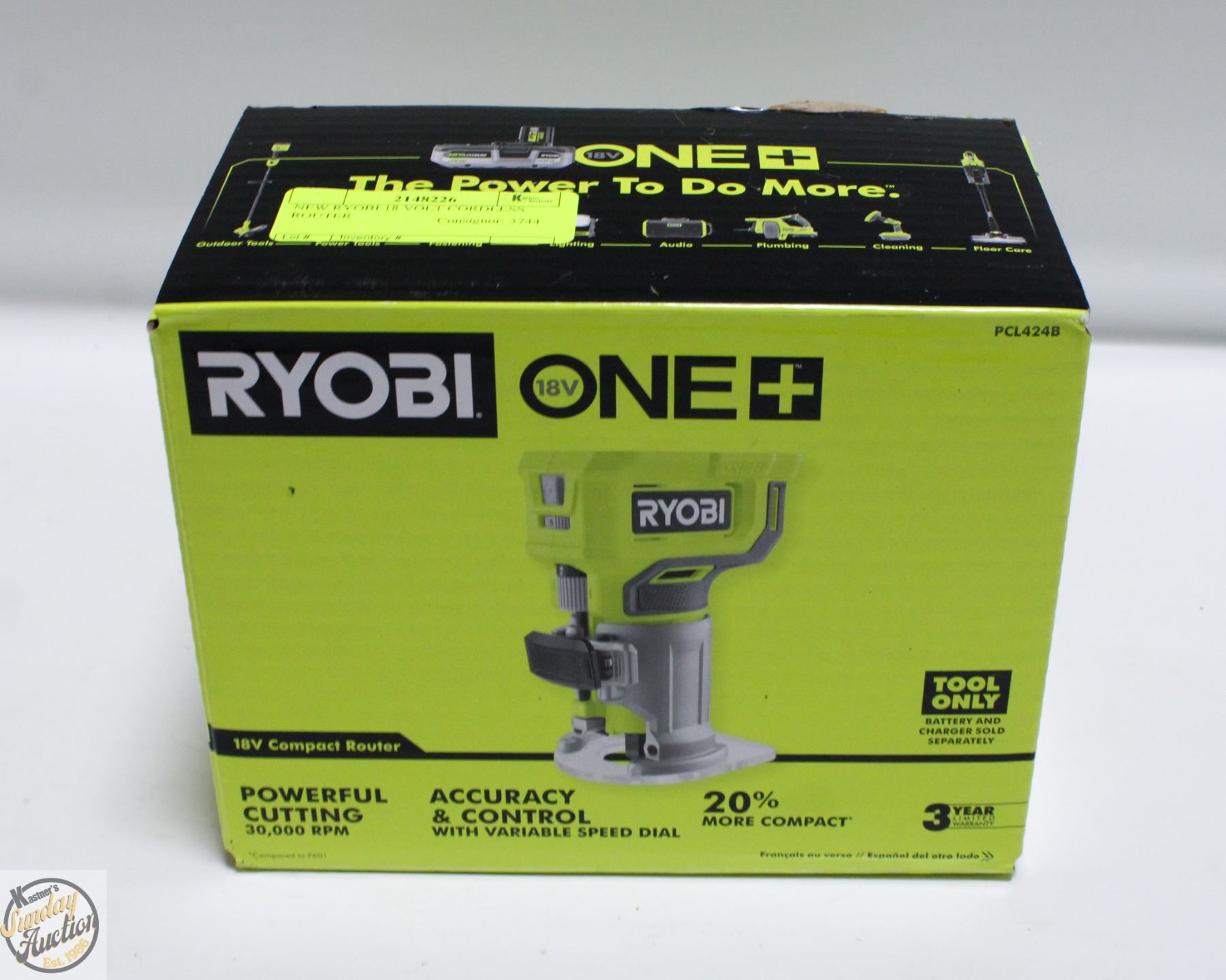 NEW RYOBI 18 VOLT CORDLESS ROUTER