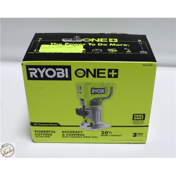 NEW RYOBI 18 VOLT CORDLESS ROUTER