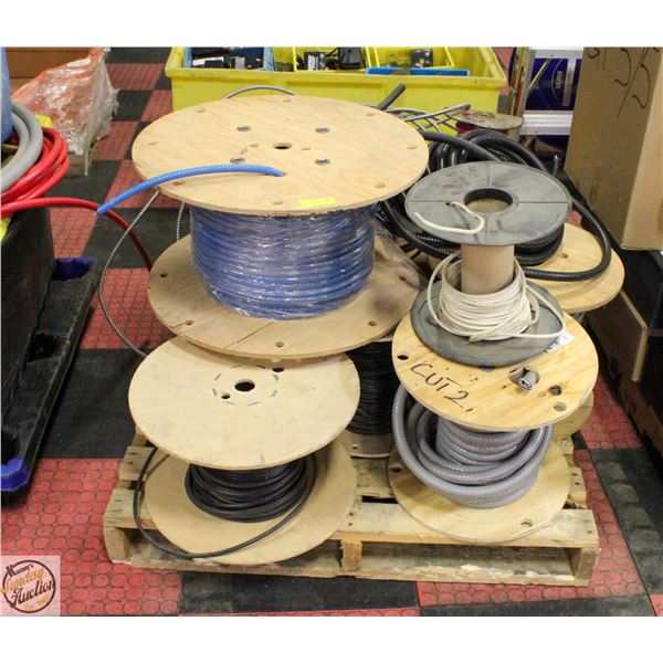 PALLET OF ELECTRICAL CONDUIT WIRE