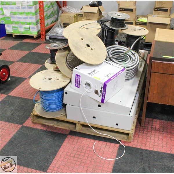 PALLET OF ELECTRICAL CONDUIT WIRE