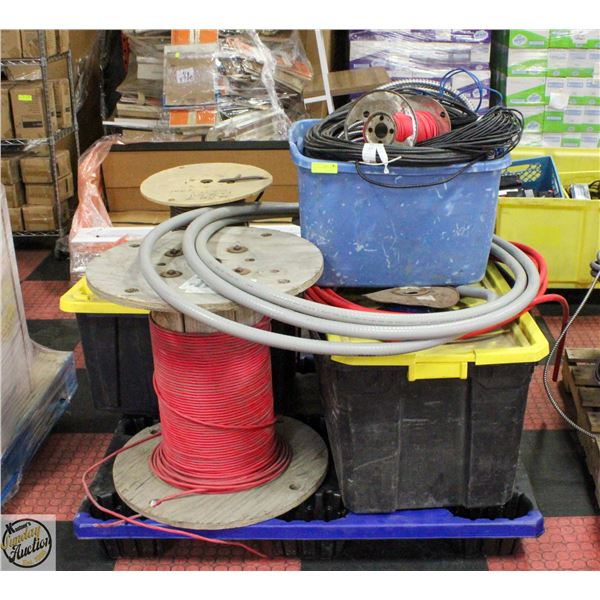 PALLET OF ELECTRICAL CONDUIT WIRE