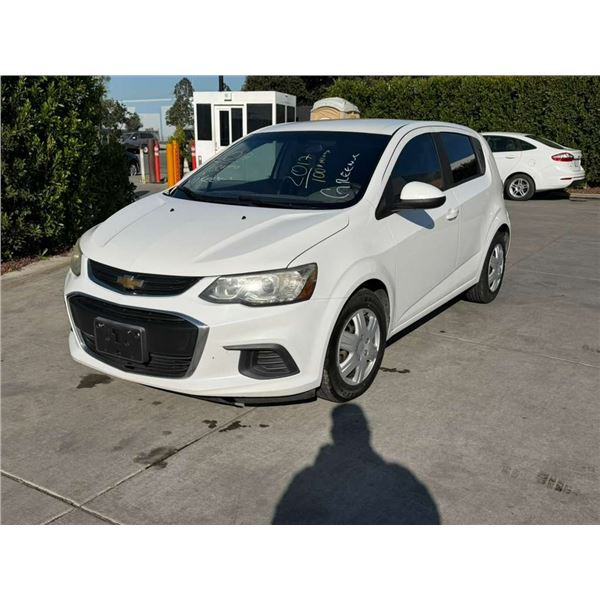 CHEV SONIC 2017 O/S TITLE 2 DAYS