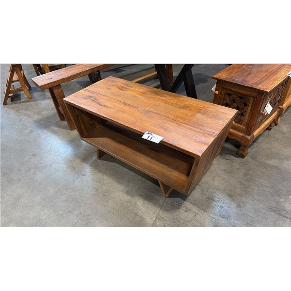 EXOTIC TEAK 39" X 18" COFFEE TABLE