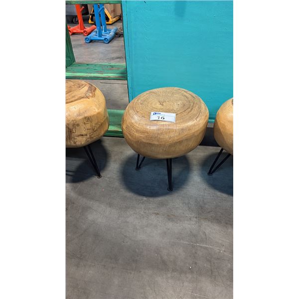EXOTIC SUAR WOOD BLOCK STOOL
