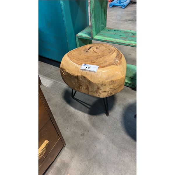 EXOTIC SUAR WOOD BLOCK STOOL