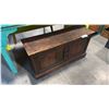 Image 1 : DISTRESSED HARD WOOD CABINET D13" X W40" X H20"