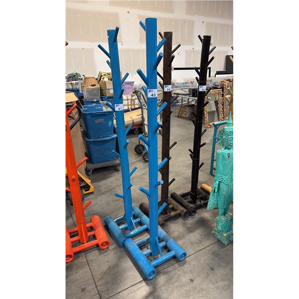 BLUE BAMBOO COAT TREE D16" X W16" X H72"