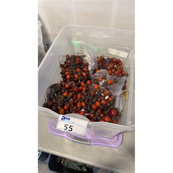 BIN OF MISC ITEMS INCL NECKLACES