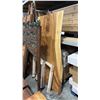 Image 1 : EXOTIC LIVE EDGE DINING TABLE WITH METAL BASE D44" X W71" X  THICKNESS 4" - BASE WELDING ISSUE