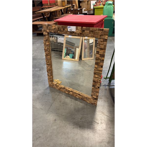 RECLAIMED TEAK MIRROR 34" X 39"