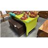 Image 1 : YELLOW/TEAL WOODEN DESK D30" X W60" X H30"