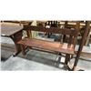 Image 1 : EXOTIC RECLAIMED HARDWOOD BENCH 59"W