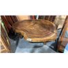 Image 1 : EXOTIC LIVE EDGE D59" X W48" X H17" COFFEE TABLE