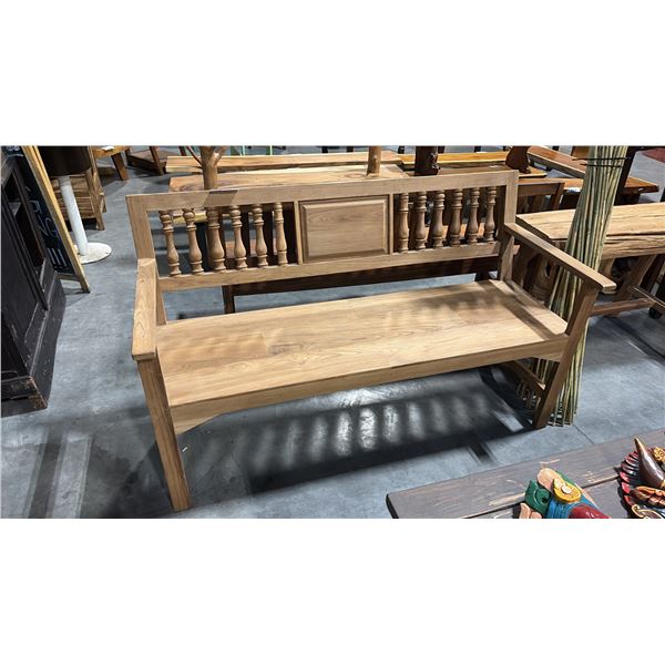 EXOTIC RECLAIMED HARDWOOD BENCH 63"W
