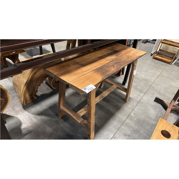 RECLAIMED HARDWOOD HALL TABLE 49"W