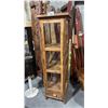 Image 1 : RECLAIMED TEAK DISPLAY CABINET 21" X 71"