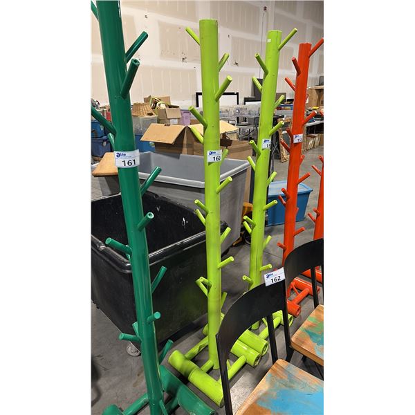 YELLOW GREEN BAMBOO COAT TREE D16" X W16" X H72"