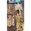 Image 2 : ASIAN THEME WALL HANGING DECOR - 12 PIECES