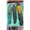 Image 3 : ASIAN THEME WALL HANGING DECOR - 5 PIECES
