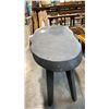 Image 3 : BLACK RUSTIC LIVE EDGE HALL TABLE D24" X W54" X H30"