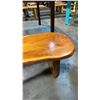 Image 2 : EXOTIC LIVE EDGE SLAB BENCH D19" X W56" X H17"