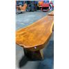 Image 3 : EXOTIC LIVE EDGE SLAB BENCH D19" X W56" X H17"