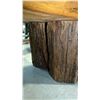 Image 4 : EXOTIC LIVE EDGE SLAB BENCH D22" X W52" X H17"