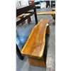 Image 2 : EXOTIC LIVE EDGE SLAB BENCH D12" X W49" X H17"