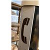 Image 4 : RETRO FLOOR MOUNT TELEPHONE STATION AND A CHALKBOARD STAND