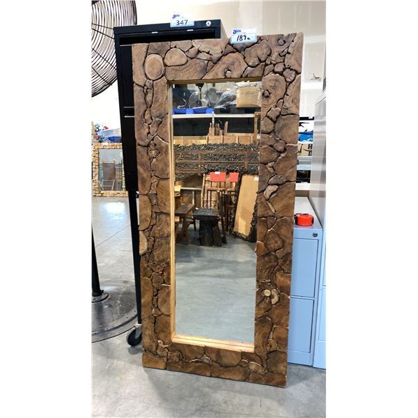RECLAIMED TEAK WOOD FRAME MIRROR W27" X H59"