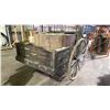 Image 2 : RUSTIC WOODEN WAGON WITH PROP CARGO PACKAGES