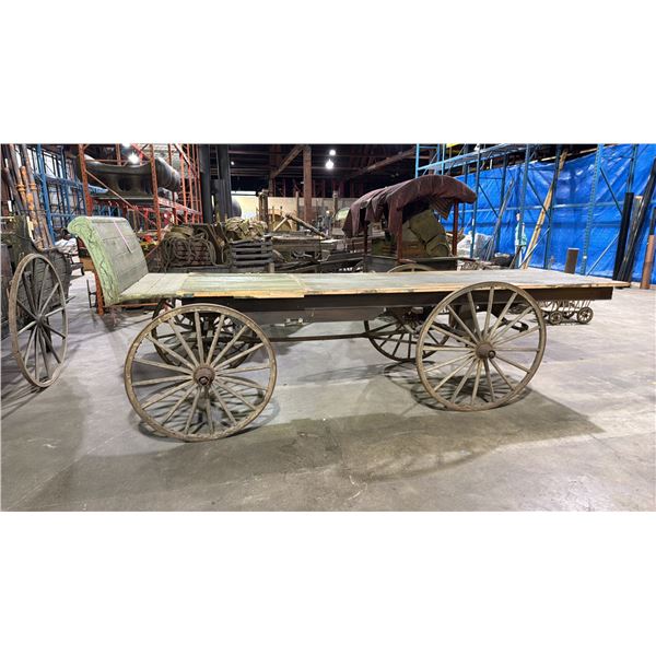 RUSTIC WOODEN HAY WAGON