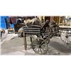 Image 1 : RUSTIC WOODEN HAND DRAWN CART WITH PROP CARGO AND ROPES