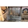 Image 1 : STEEL MESH PALLET CAGE WITH METAL DECORATIVE PIECES