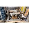 Image 1 : PALLET OF ASSORTED SHOW PROPS - ROPE LADDER, WOODEN COW YOKE, WOODEN CRATE, RUSTIC TABLE, ETC