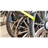 Image 3 : GROUP OF APPROX. 10 VARIOUS SIZE RUSTIC WOODEN AND METAL CART/WAGON WHEELS